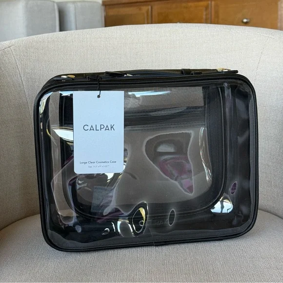 Calpak Large Clear Cosmetics Case - Picture 2 of 4